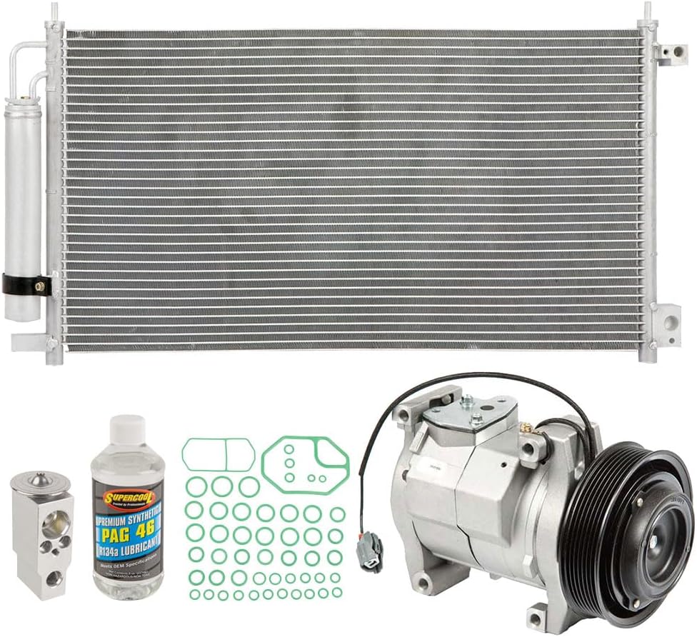 A/C Kit w/AC Compressor Condenser & Drier For Honda Accord 2-Door Coupe 2.4L 4-Cyl 2003 2004 2005 2006 2007 - BuyAutoParts 60-82464R6 New