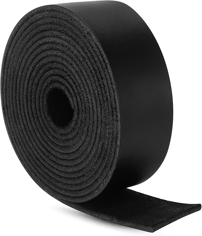 Ringsun 13mm Flat Leather Strap, Full Grain Leather Strip Cord String