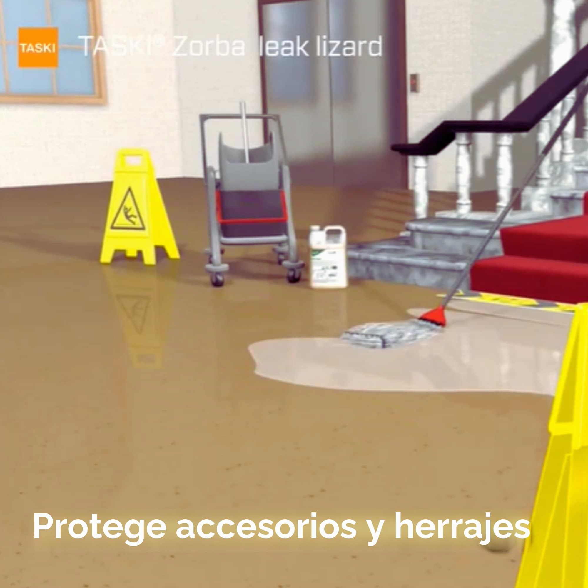 TASKI 7523269 Diversey Zorba - Tiras de contención de derrames de lagarto, en caja