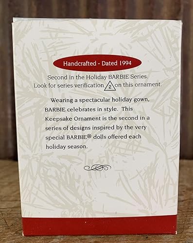 Miniatura 2 de Hallmark Barbie en oro - Vestido de Navidad de la serie coleccionista adorno de recuerdo