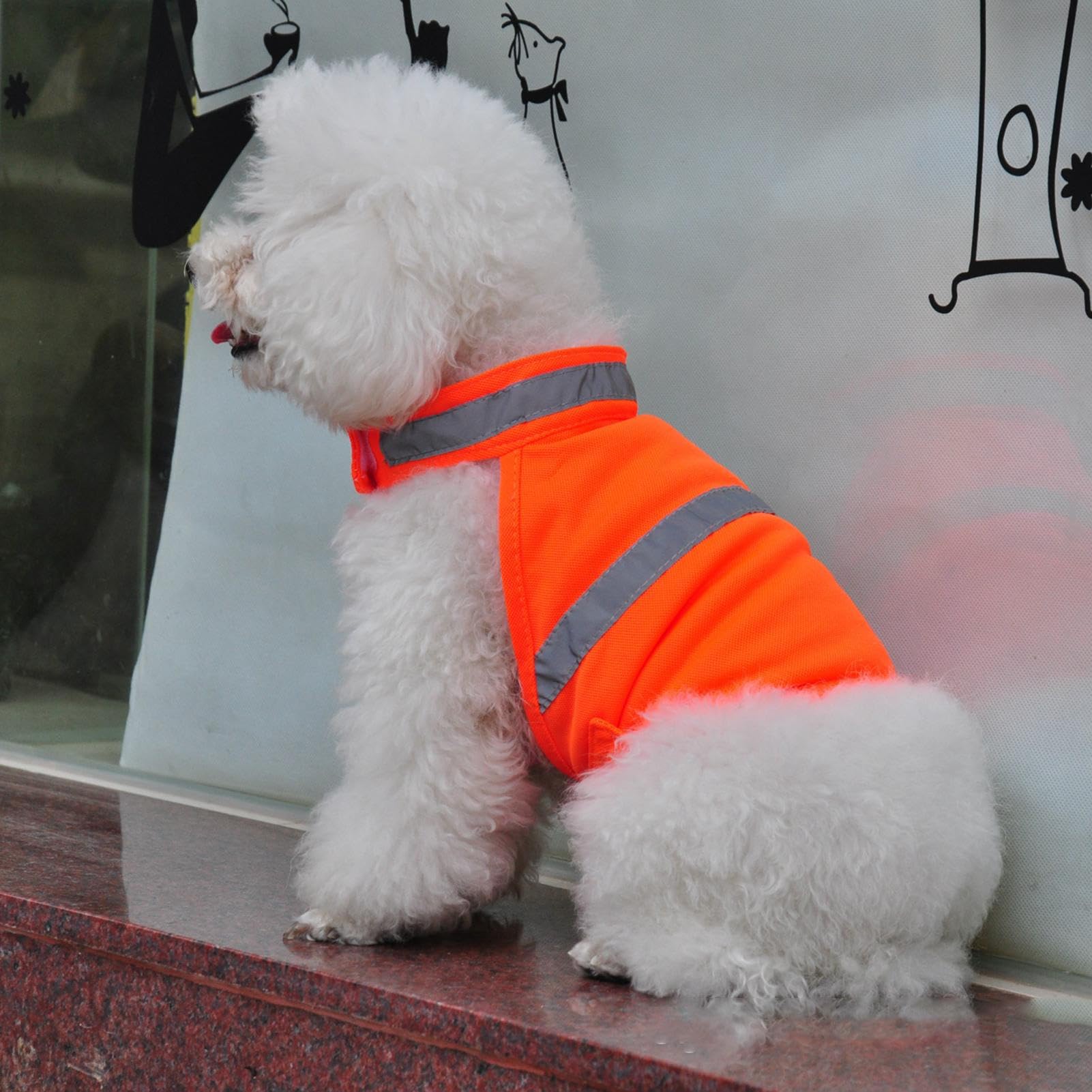 Gilet riflettente per cani,Gilet arancione fluorescente per cani di visibilità per riflettente e traspirante - Forniture per animali domestici comode e leggere per attività all'aperto, cacc