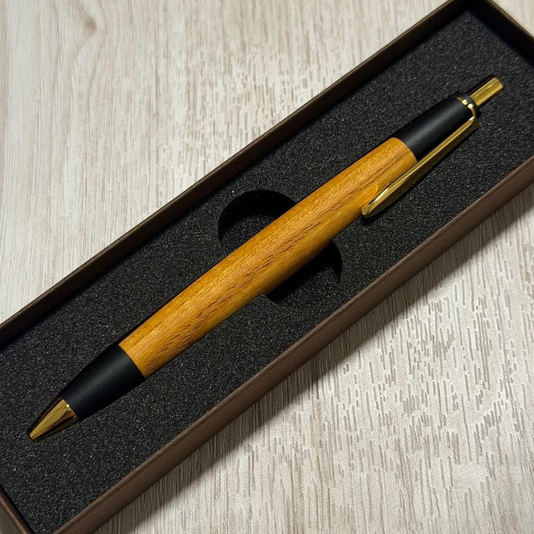Amazon.co.jp: ボナンペン 欅 ケヤキ 真鍮金具 シャーペン 野原工芸似