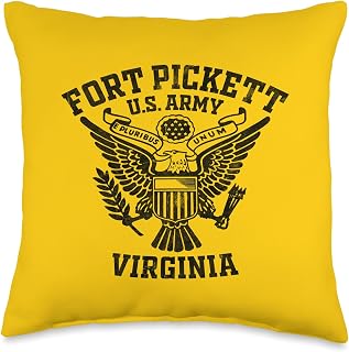 Fort Pickett US Military Base Virginia VA Ft Pickett Veteran Throw Pillow
