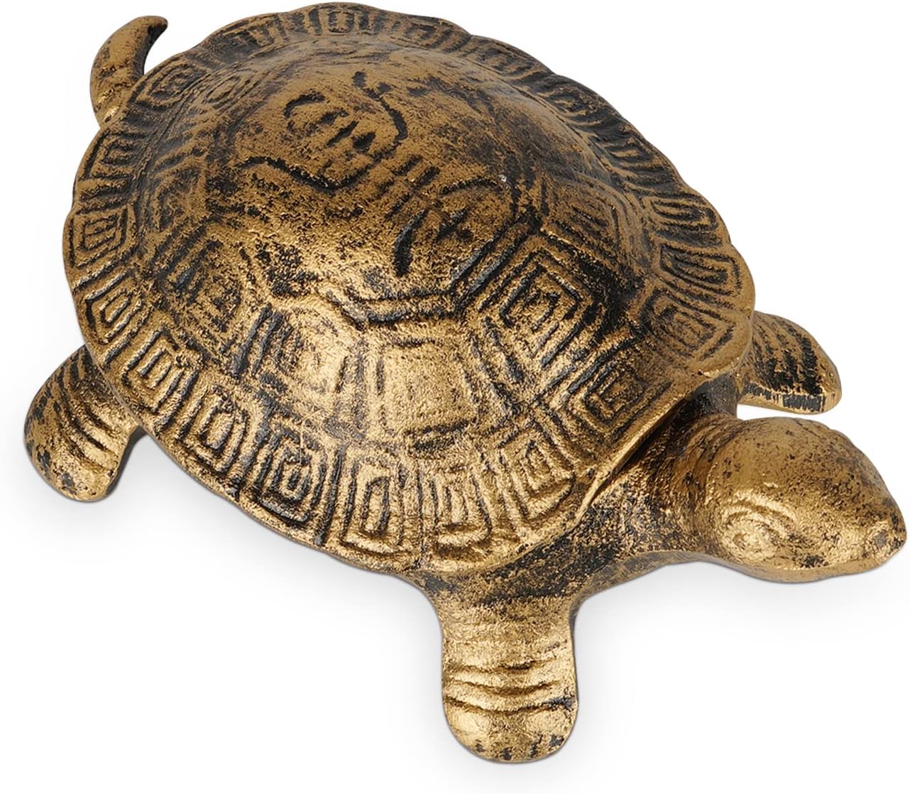 Ozzptuu Cast Iron Turtle Cigar Ashtray Decorative Cigarette Ash Bins Tray for Home or Bar Table Art Decorations