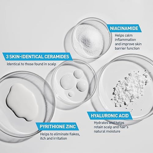 Miniatura 8 de CeraVe Acondicionador hidratante anticaspa, tratamiento de caspa de zinc piritiona al 0,5% con ceramidas, ácido hialurónico y niacinamida, ayuda a