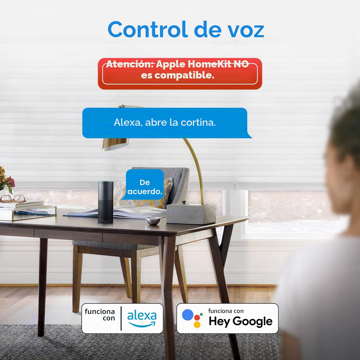 Meross Interruptor de Cortina Alexa, Interruptor de Persianas LED Inteligentes WiFi, Compatible con Alexa y Google Assistant, Control por Porcentaje, 2.4Ghz, Paquete de 2 (Necesita Cable Neutro)