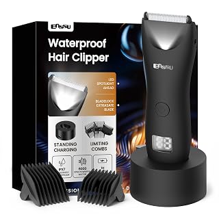 Enssu Aparador de Pelos Multifuncional IPX7 para Barba e Corpo