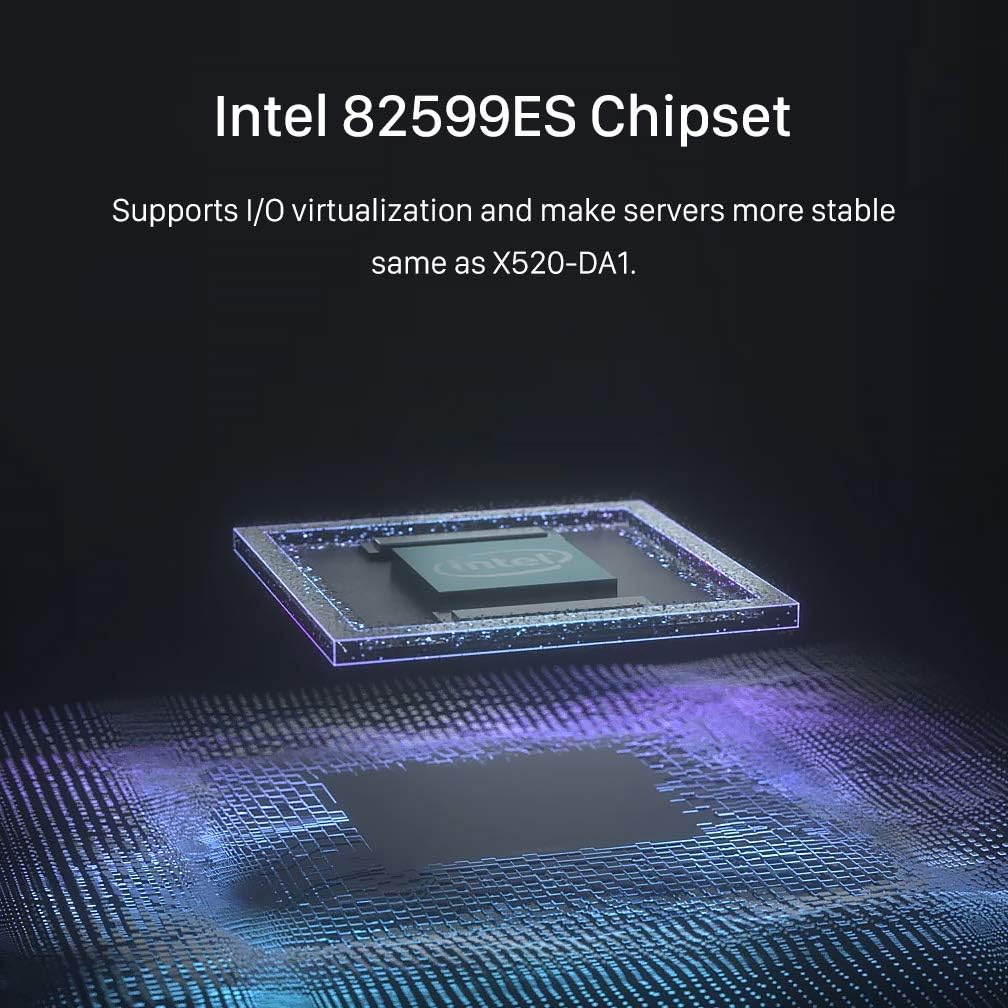 Limited Stock 10Gb PCI-E Network Card NIC Compatible for Intel X520-DA1(Intel E10G42BTDA), with Intel 82599EN Controller, Single SFP+ Port, 10G PCI Express LAN Adapter Support Windows Server/Windows, Linux, Vmware