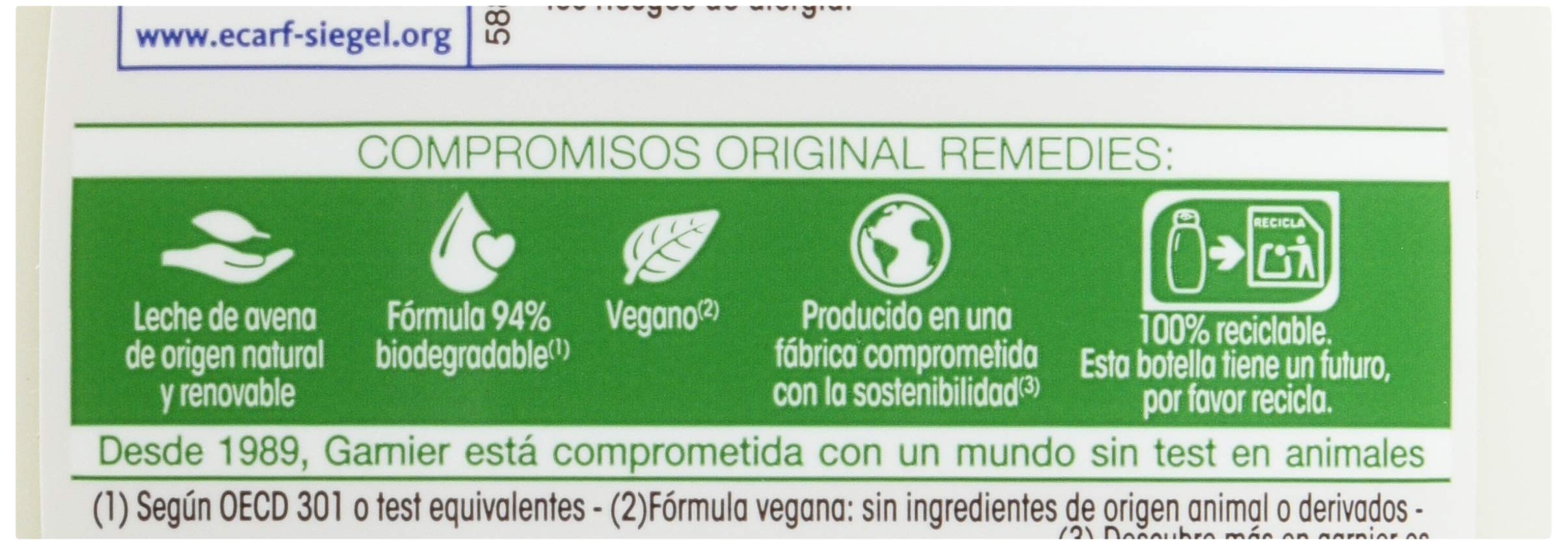 Garnier Original Remedies Delicatesse de Avena champú cuero cabelludo sensible 600 ml