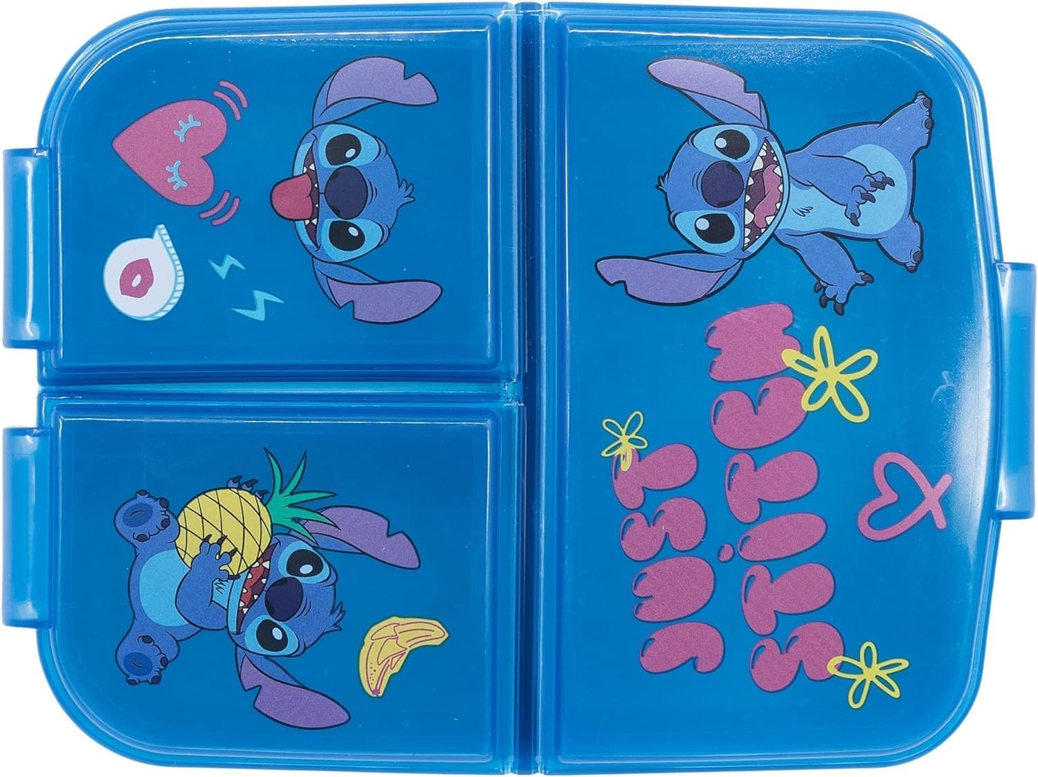 Golddunes Stitch Lunchbox Kids Character 3 Compartment Sandwich Lunch