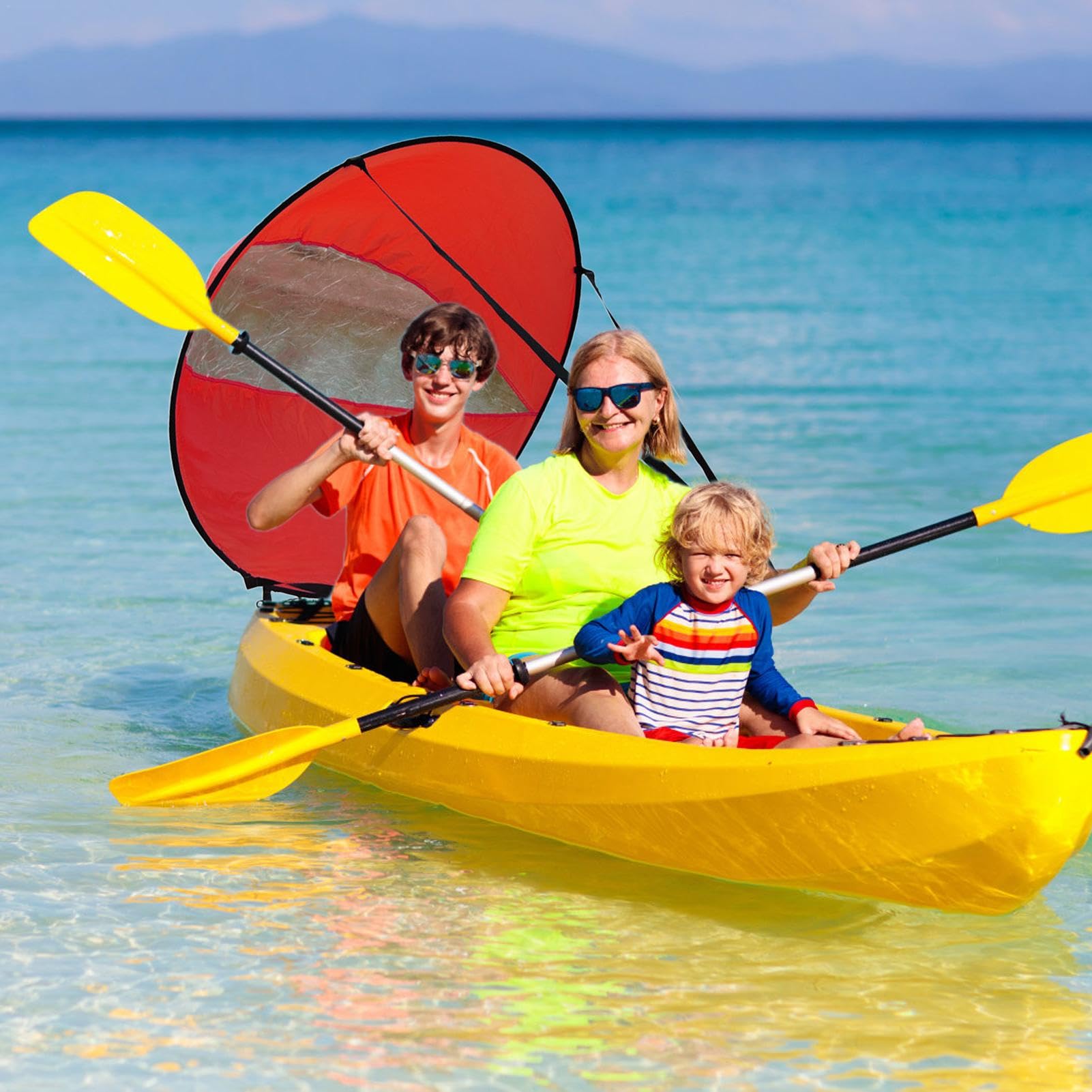 Paddle Board Sail - Vela pieghevole per windsurf, accessori per kayak, accessori versatili per canoa, barche gonfiabili, yacht