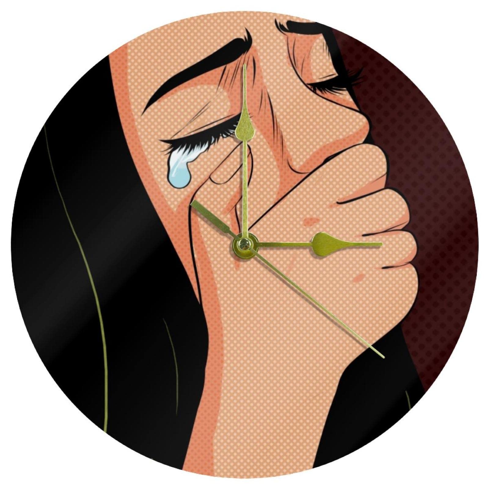 Horloge murale non échelle pour briser la monotonie avec style pop cartoon 24cm
