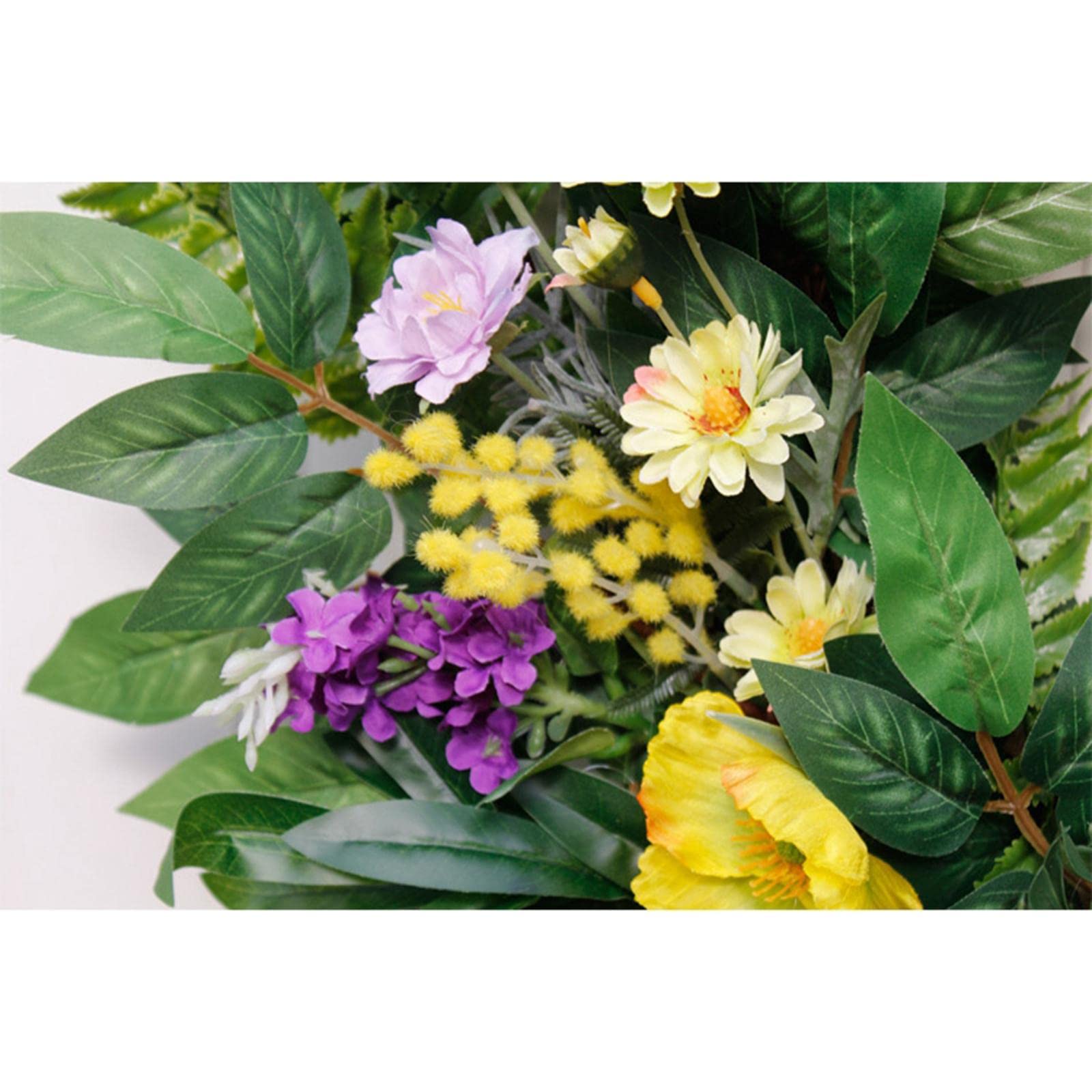 Türkranz Künstliche Blumenkranz Girlande Fensterkranz Handgearbeitet Detailtreu Farbintensiv Geschenkfür Freunde Und Familie für Dekoration