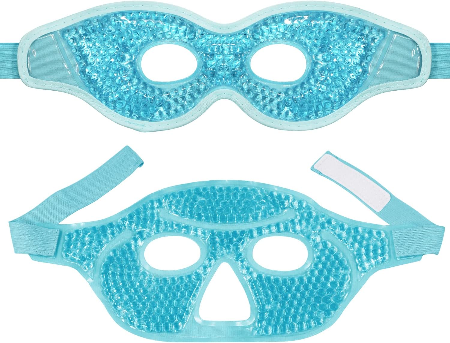 2Pack Ice Eye Mask Reusable Gel Cold Eye Mask with Plush