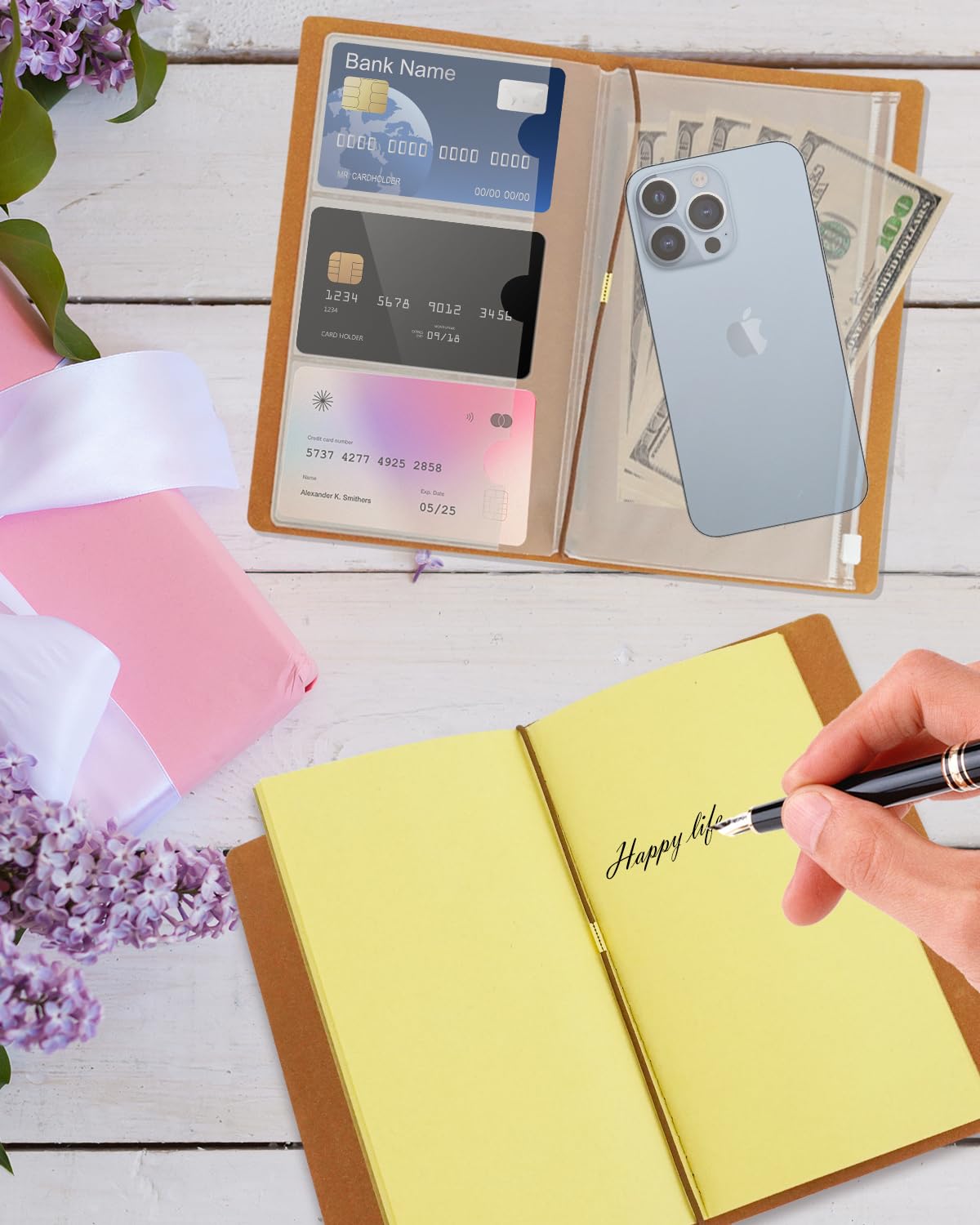 Cuaderno De Cuero Clásico Pu Diario Personalizado De Viaje