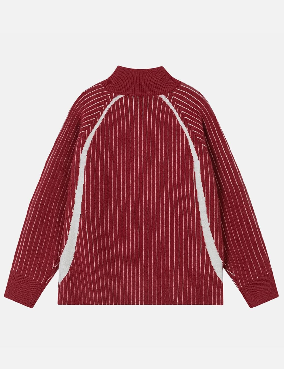 Aelfric Eden Vintage Striped Quarter Zip Sweaters Knit Long Sleeve Drop Shoulder Pullover Sweater Y2K Fall Outfits - Image 6