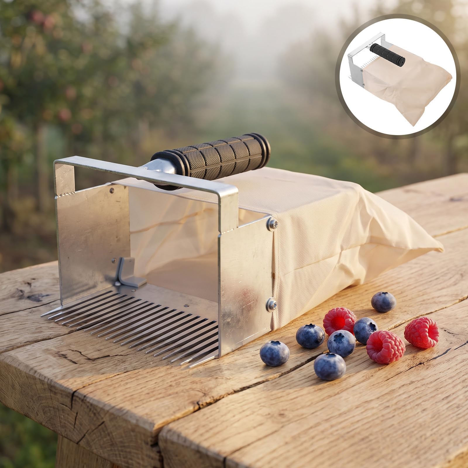 Râteau Cueilleur de Bleuets Peigne, Récolte Jardin Légère