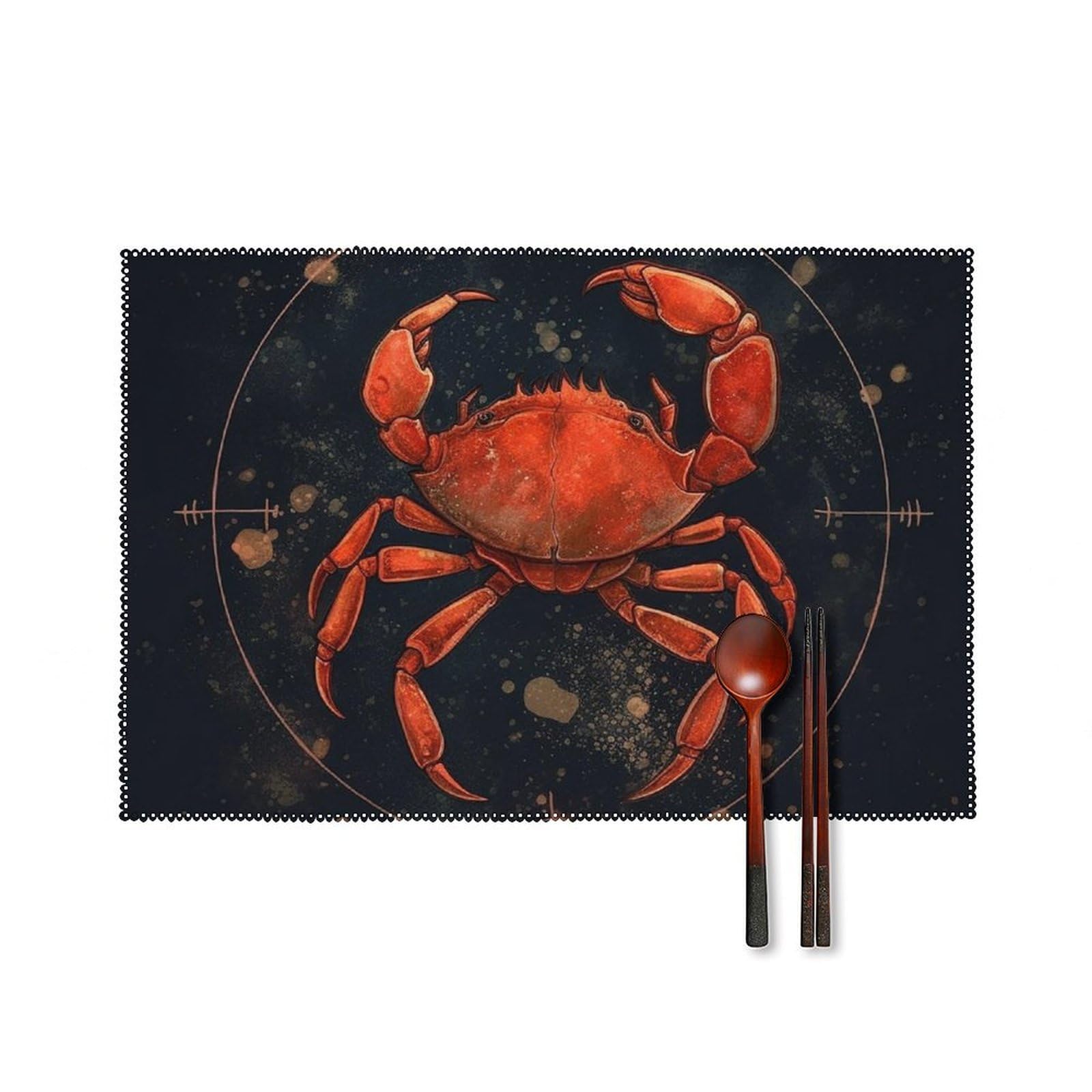 Placemats Set of 4 Washable PVC Table Mats Heat Resistant Vinyl Woven Place Mats Cancer Placemats Non-Slip Wipeable Placemats for Kitchen Dining Table Decoration 45 X 30 Cm