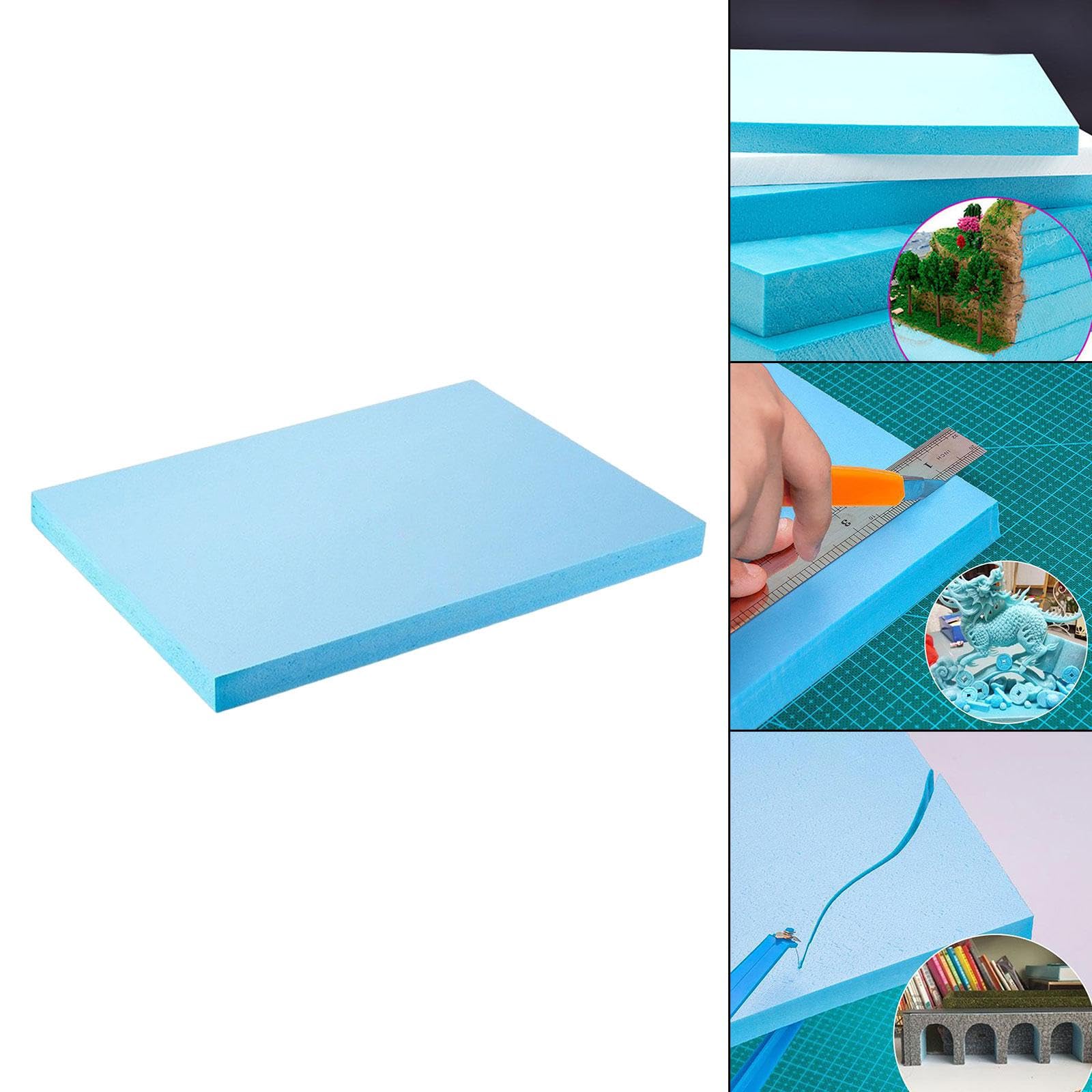Bloques de Espuma para Pasatiempos Creativos, Paneles de Poliestireno para Bricolaje, Maquetas Y Proyectos Artísticos para Diseño de, 50 X 60 X 5 Cm