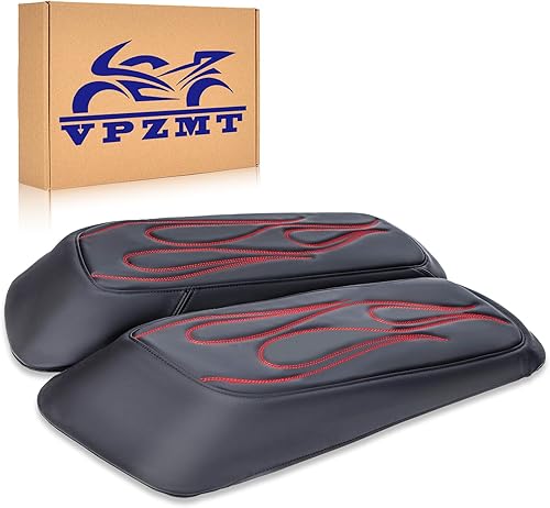 Tapa dura para alforja para modelos Harley Davidson Touring, Road Glide, Electra Glide, Road King, Street Glide y Tri Glide (rojo)