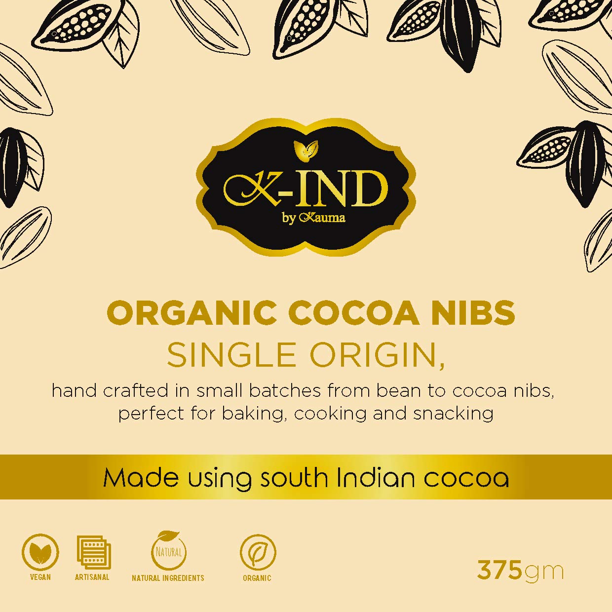 K-INd: Organic Cocoa nibs,(375 Grams),Single Origin, Indian Cocoa (B08LCGNBL2) Amazon Price History, Amazon Price Tracker
