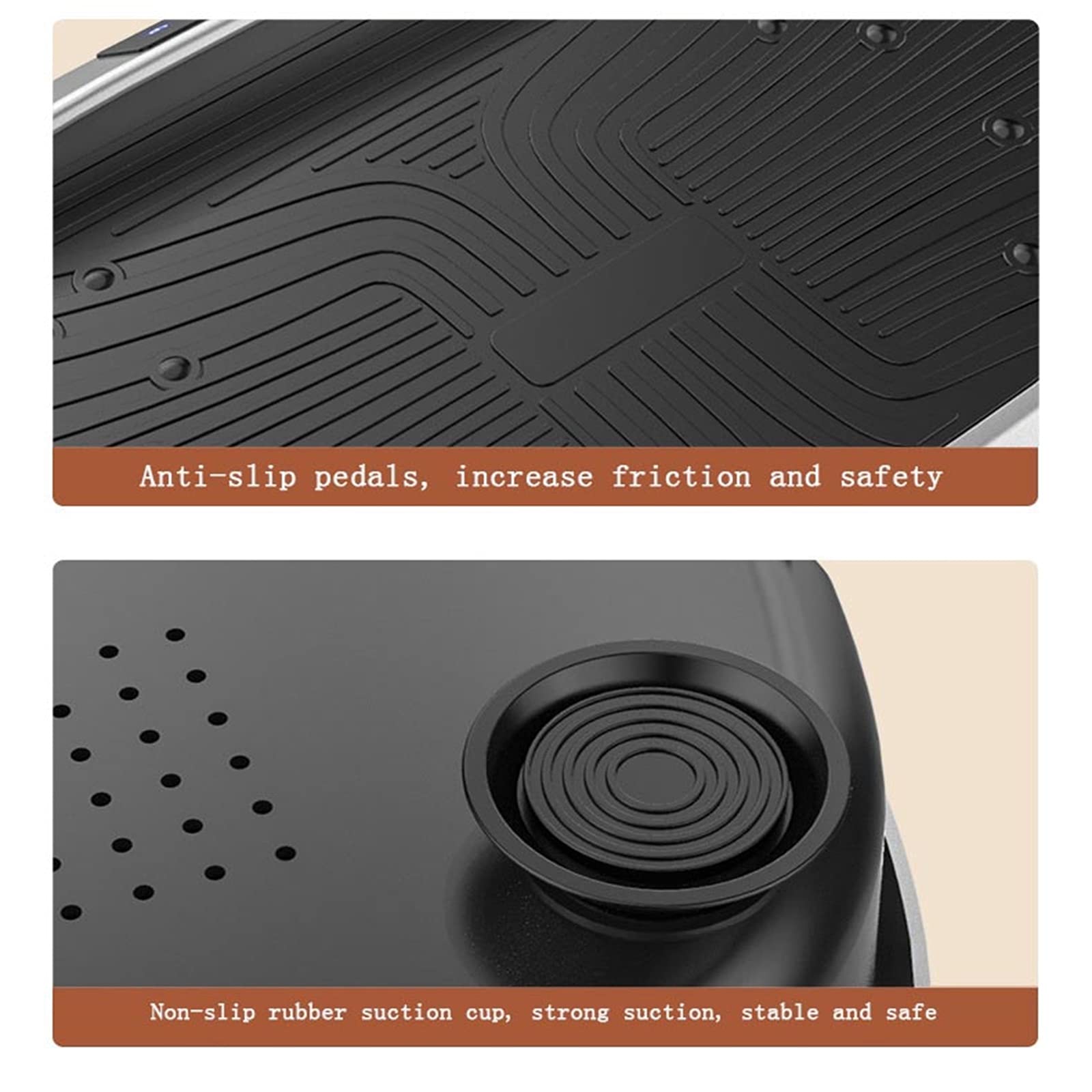 Pedane vibranti, Pedana Vibrante con Altoparlante Bluetooth, Telecomando, 2 Fasce di Resistenza, Allenatore Fitness Vibrante per Perdita di Peso e Corpo