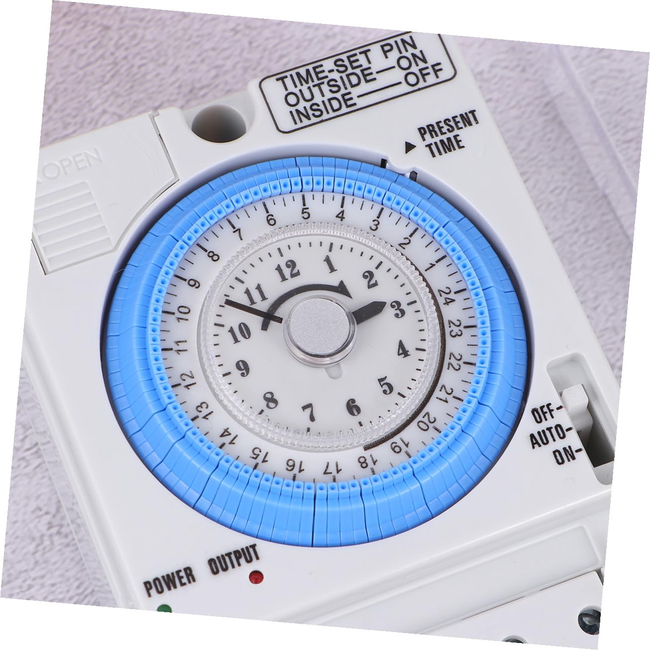 VANZACK Mechanischer Zeitschalter Dc Präziser Manueller Countdown Timer Tragbarer Mechanischer Schaltuhr für Küche und Industrie Einfache Bedienung Langlebig Energiesparend
