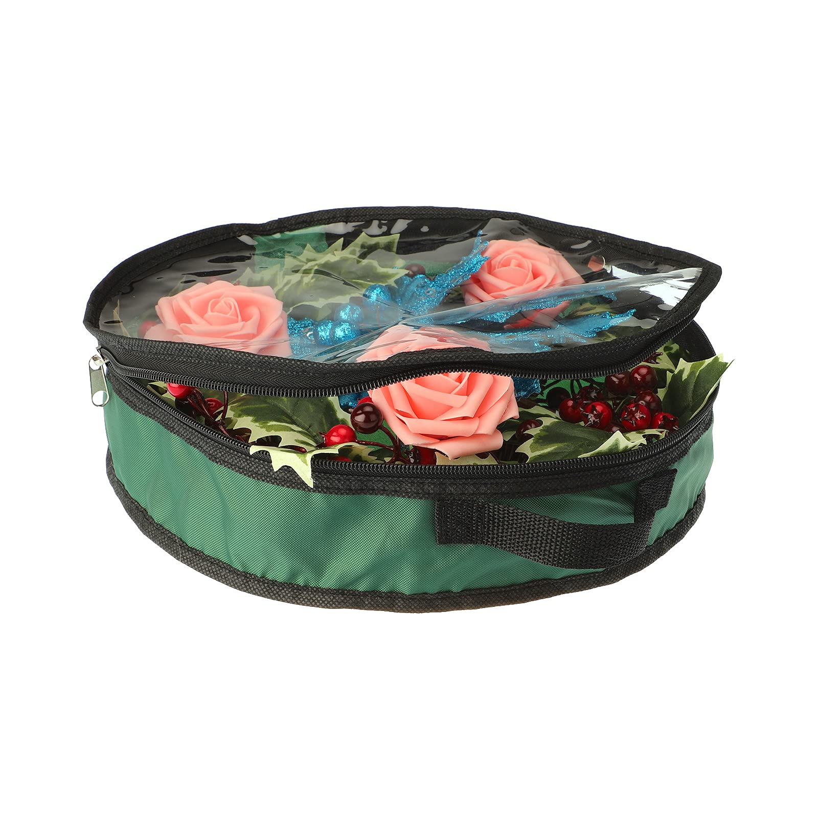 Plcnn Seasonal Wreath Storage 24in Garland Storage Containers with Clear Window Holiday Xmas Wreaths Storage Organizer for Holiday and Christmas Wreaths