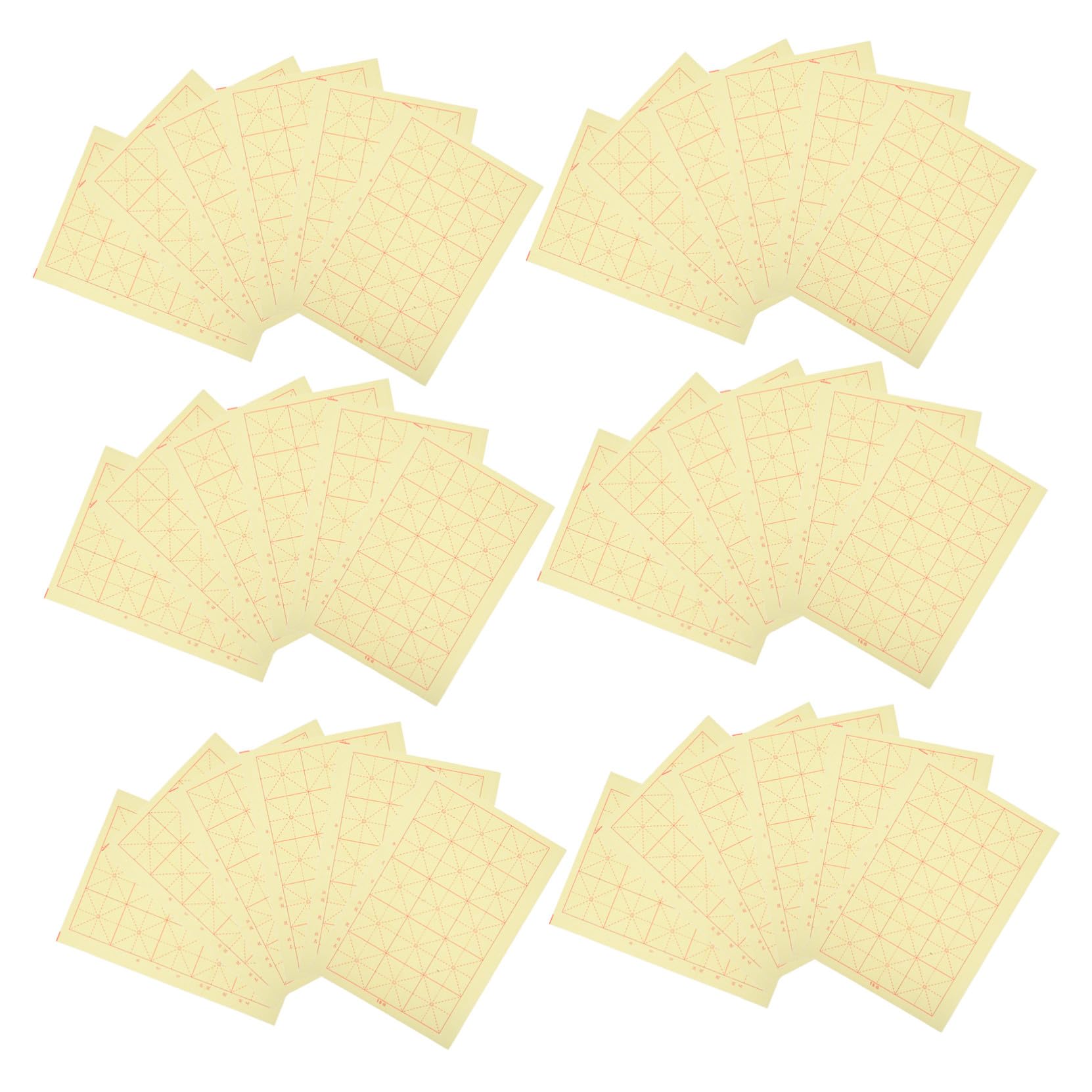 Papier de riz jaune calligraphie chinoise absorption encre idéale