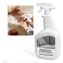 Couch Stain Remover Spray Multi-Surface Upholstery Cleaner | Pet-Safe Non-Toxic Quick-Drying for Fabric Sofas Carpet Furniture Couches & Car Interiors