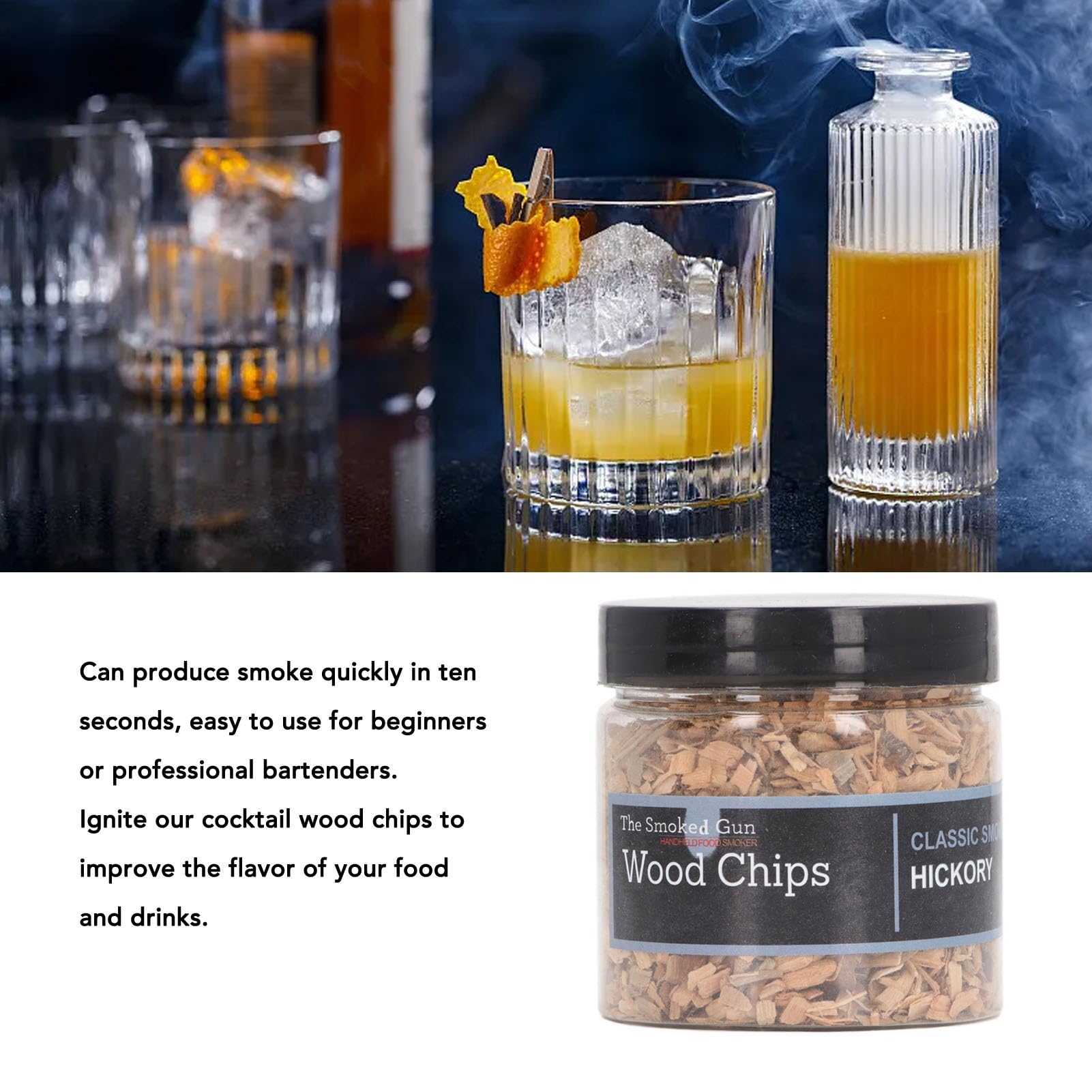 Fruitwood Smoking Wood Chips, Perfect for Enhancing Cocktails Natural Smoke Flavor, Made from premium fruitwood - Image 4