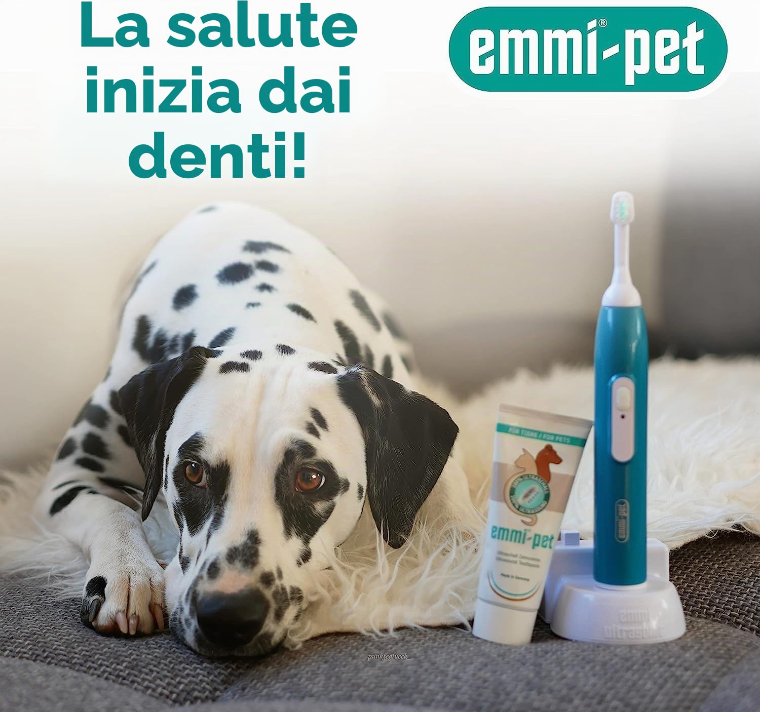 Emmi-pet Dentifricio per Cani 3x75ml Pasta Dentifricia Igiene Orale Completa Senza Fluoro