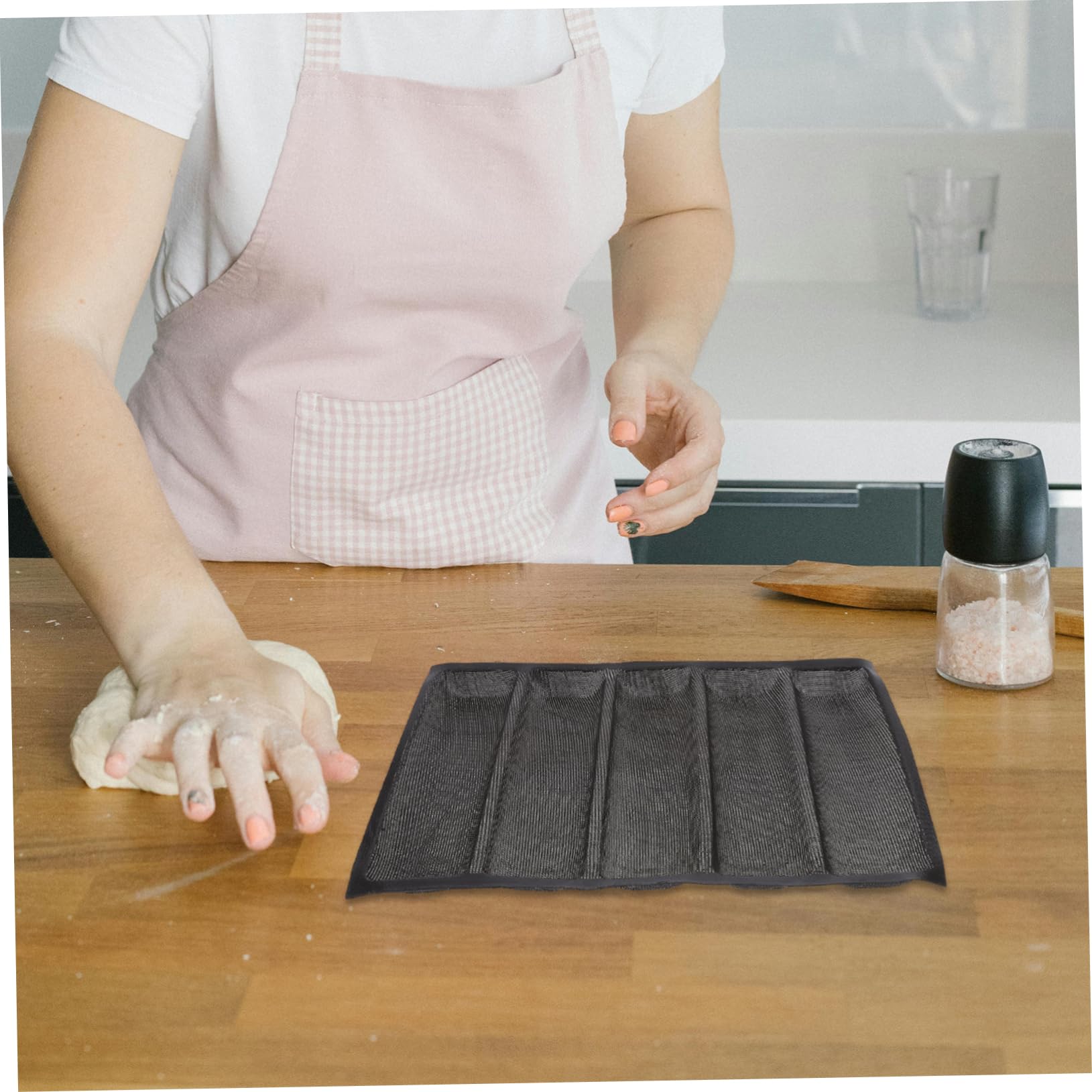 Molde De Silicona Para Pan Múltiples Rejillas Para Pan Francés Fácil De Liberar