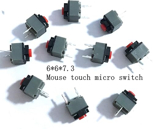 Miniatura 2 de GATSUN Industrial Switches 10Pcs Mute Button 6 * 6 * 7.3 Silent Button Switch Wireless Mouse Wired Mouse Button Light Touch Micro Mouse Switch