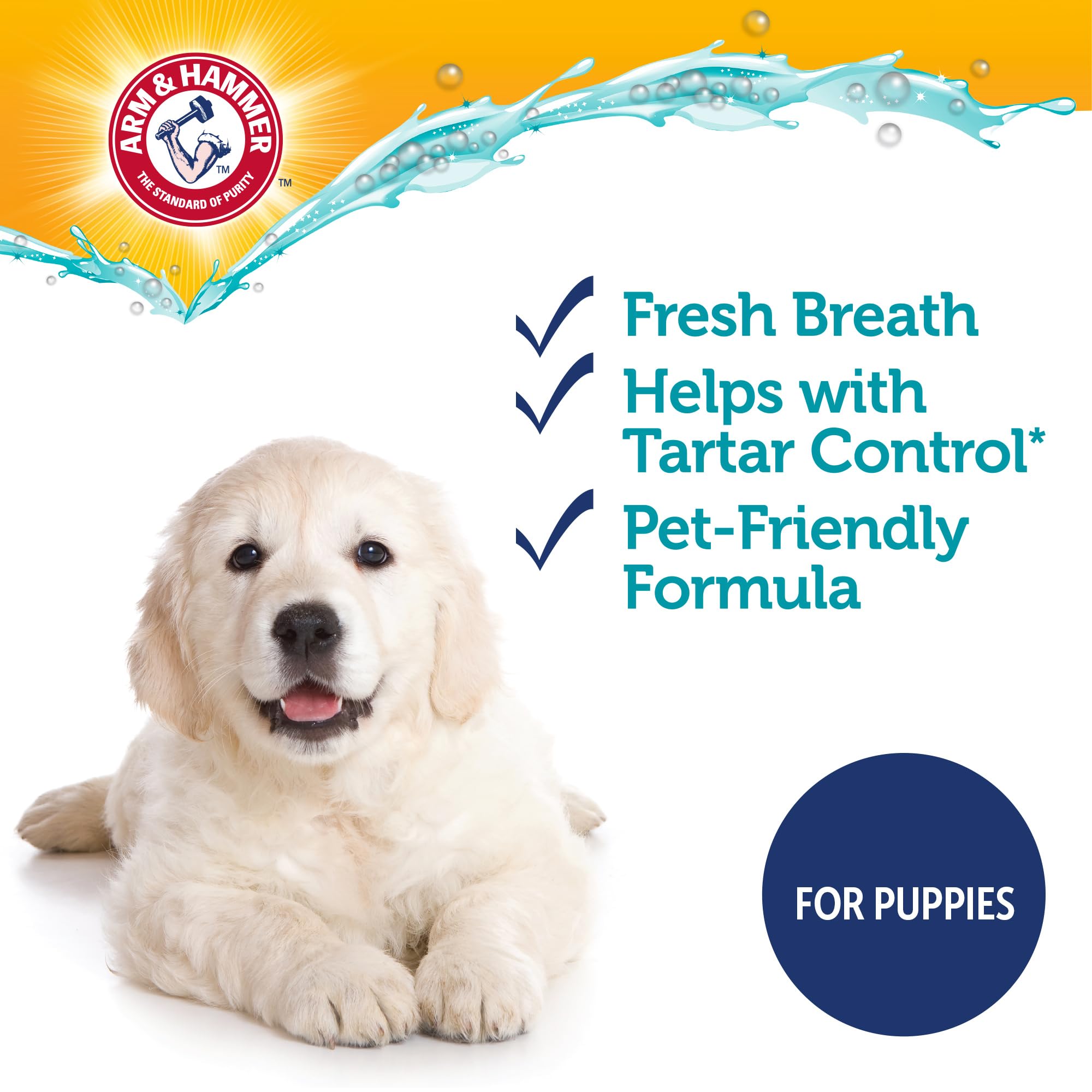 Arm & Hammer Complete Care Enzymatic Puppy Toothpaste, Peanut Butter Flavor, Enzymatic Dog Toothpaste for Puppies, Baking Soda + Calcium Formula, 6.2oz - image 5