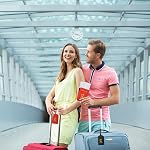 PATIKIL Passport Cover Holder and Luggage Tag Set, PU Leather Passport Case Holder Travel Tag Suitcase Identifier Travel Accessories for Men Women, Dark Blue