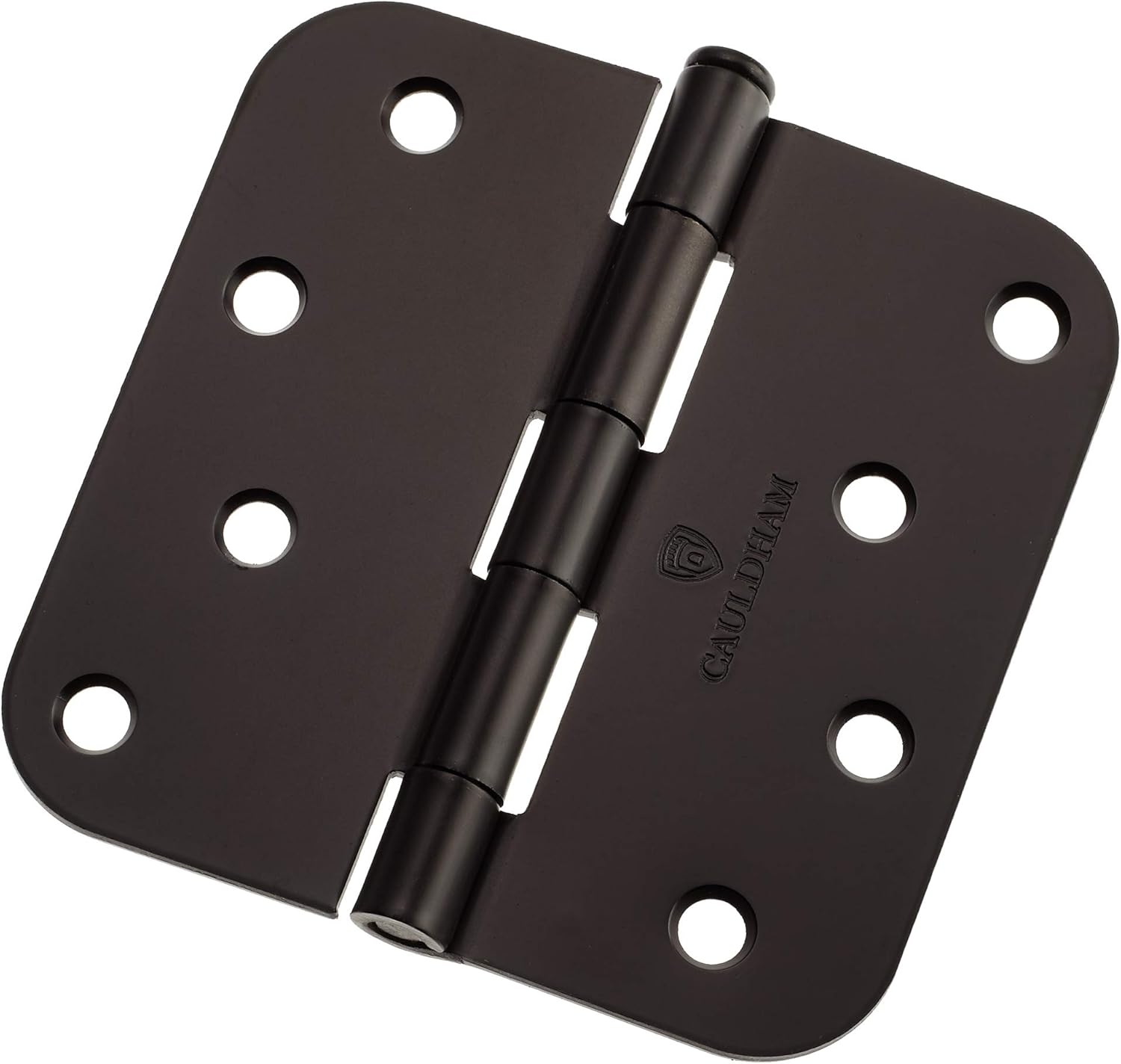 Cauldham (12 Pack) HeavyDuty 4" Interior Door Hinges with 5/8" Radius Corners Oil Rubbed