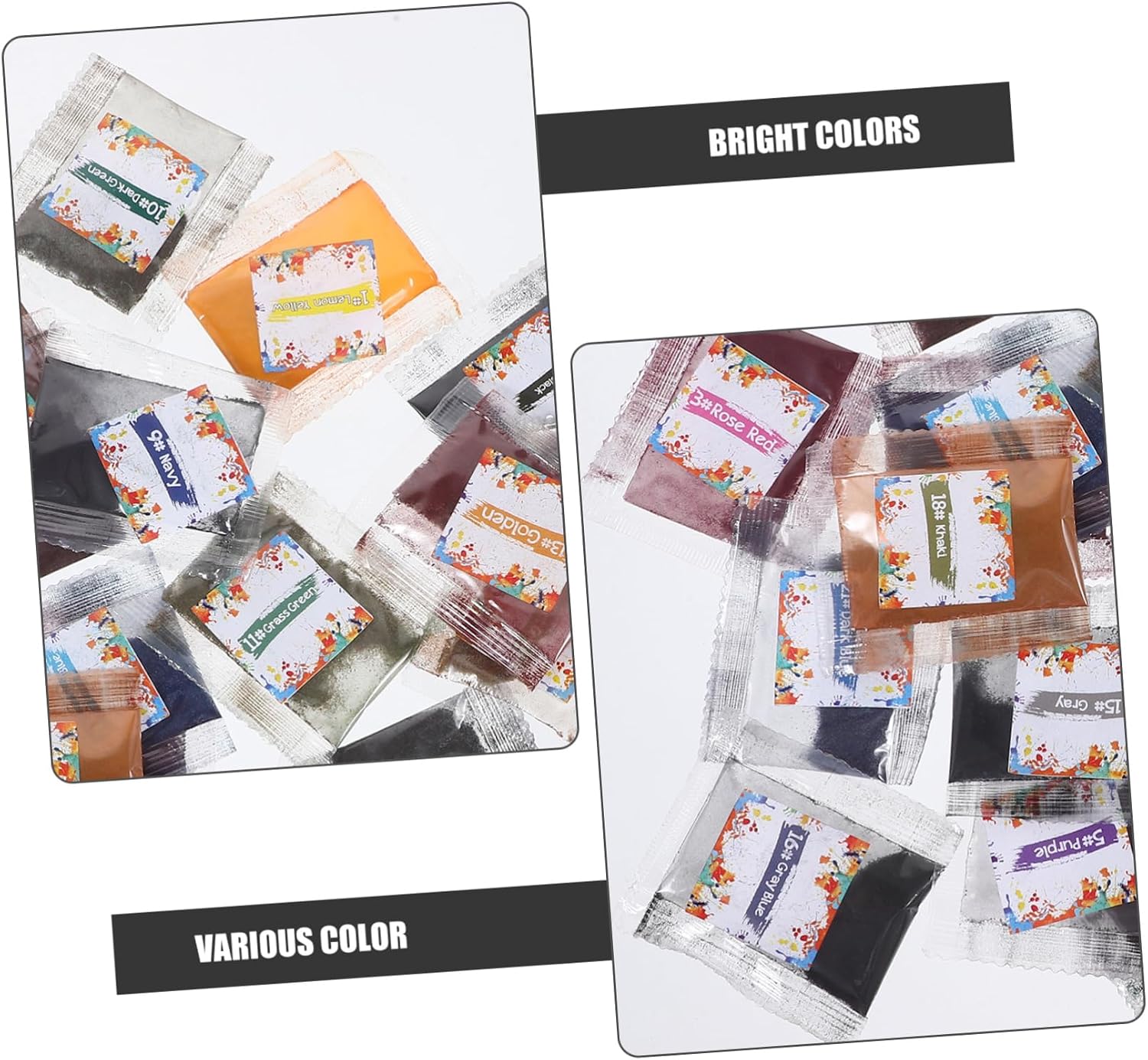 Tie-dye Pigments for Fabric 26 Colors Tie Dye Kit DIY Powder for T-Shirts Scarves Suitable for Boys and Girls and Adults