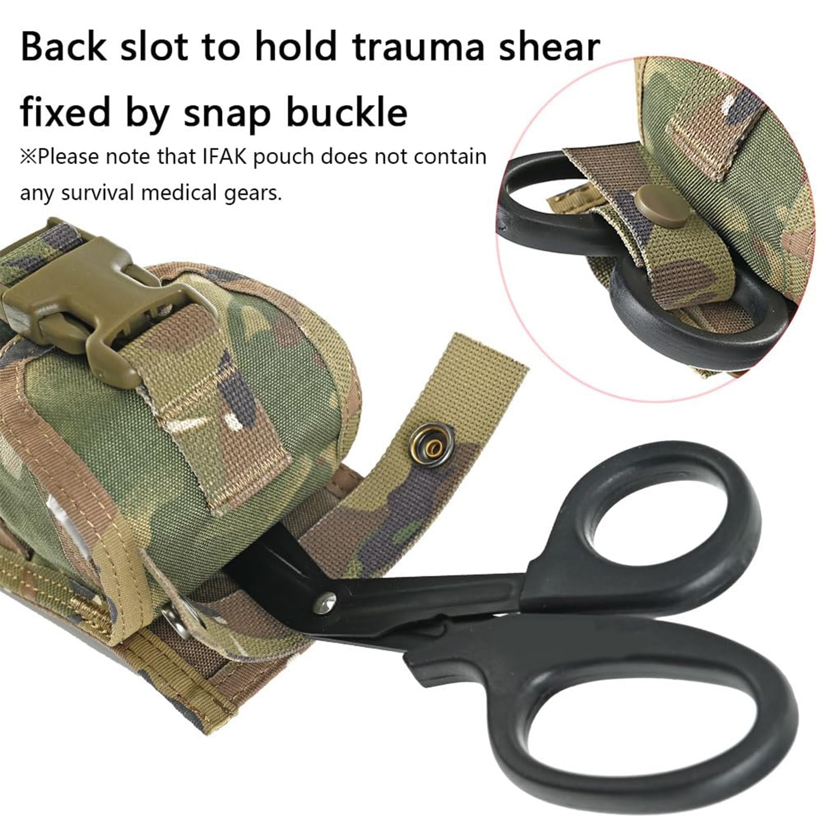 WLXW Tasca Medica Tattica Kit Pronto Soccorso Porta Laccio Emostatico Tasca IFAK Vuota (Kit Non Incluso) Attrezzatura Sicurezza Sopravvivenza(CP)