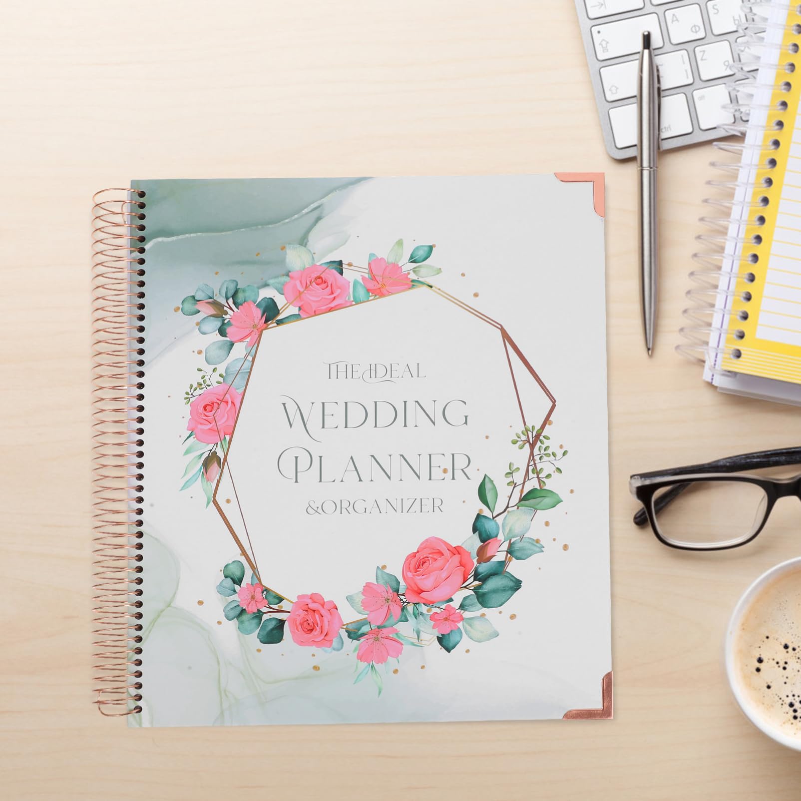STOBOK Hochzeitsplaner Buch für Braut Checkliste zur Hochzeitsplanung Verlobungsplanung Notizbuch aus Papier mit Detailliertem Zeitplan
