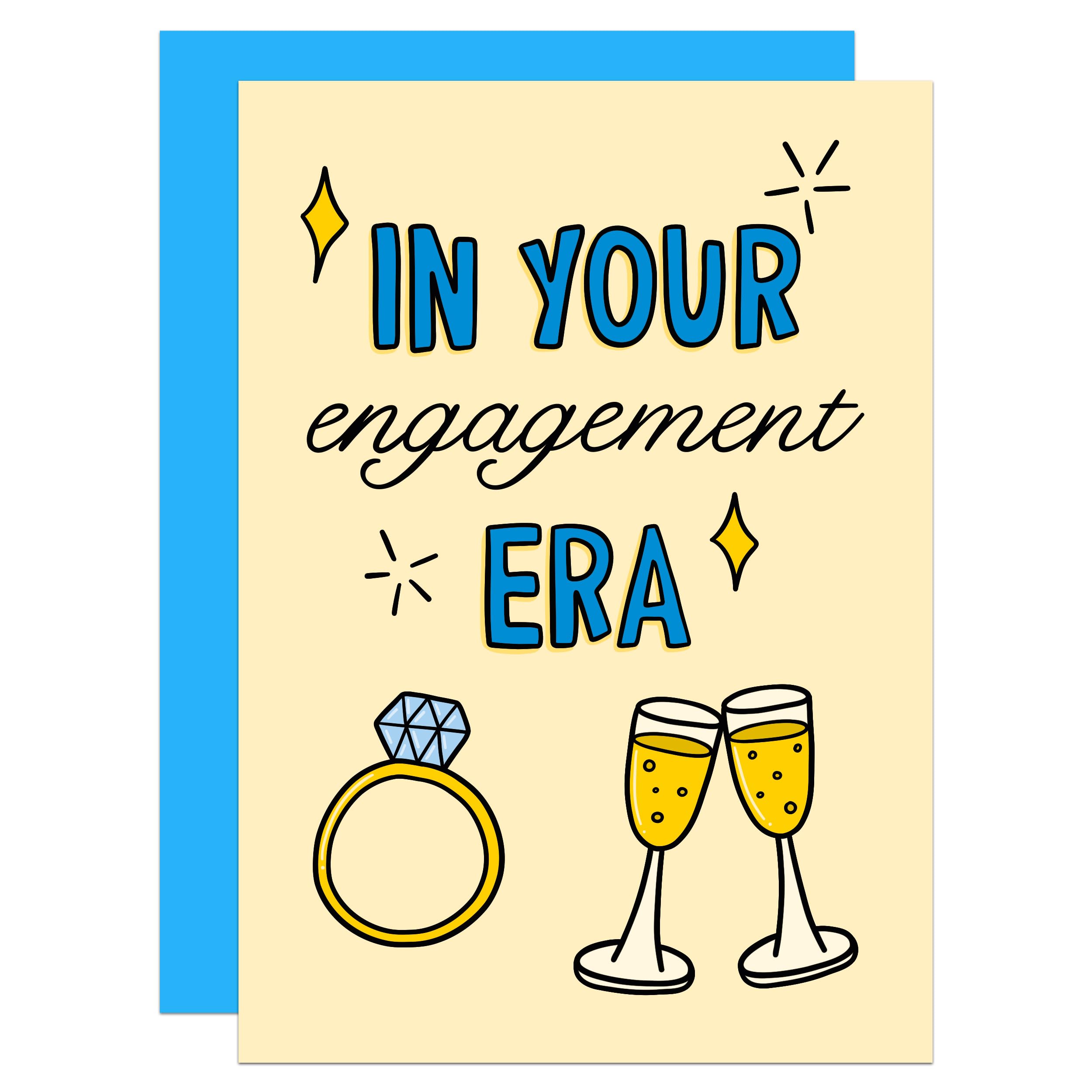 Taylor Swift Engagement Card, You're Engaged, Congratulations, Wedding, Era Card, For Friend (Engagement Era)