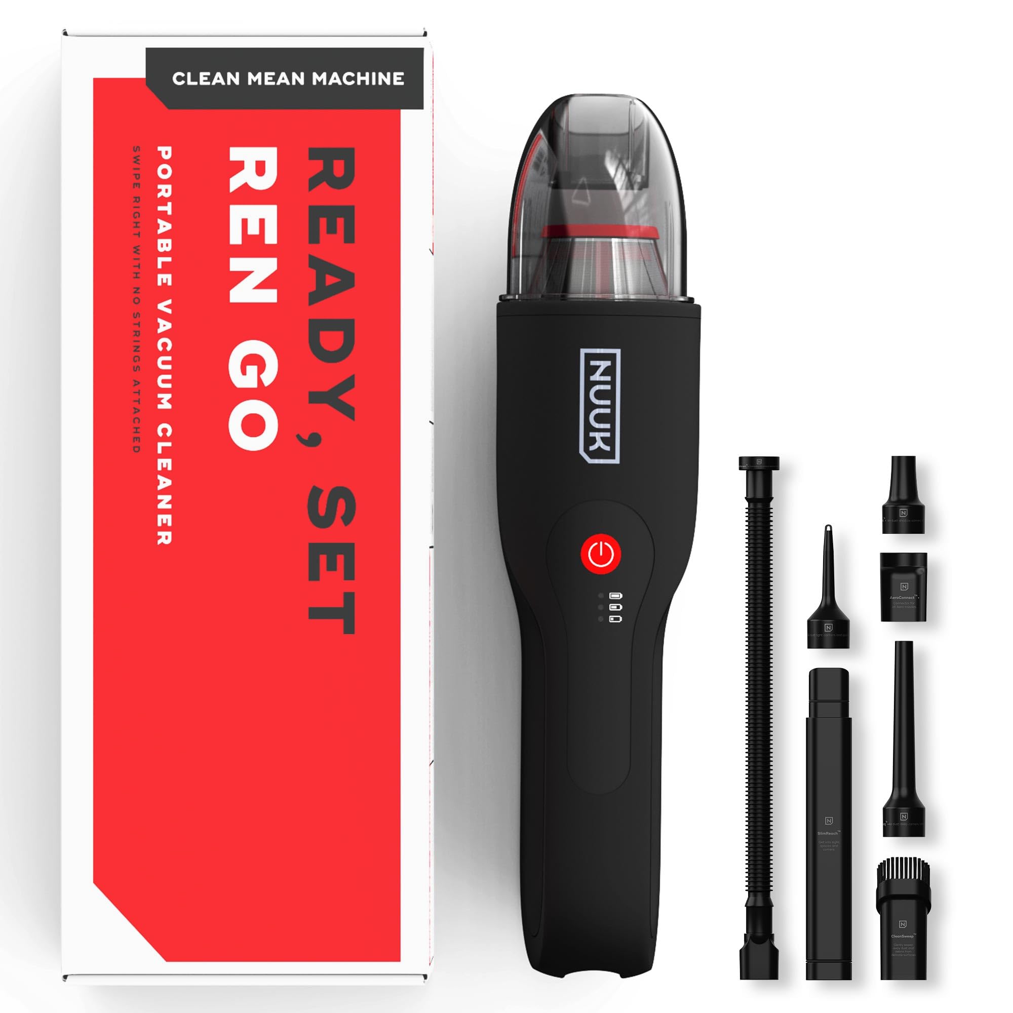 NUUK REN GO Cordless Car and Home Vacuum Cleaner | 2X More Suction, 11000 PA | 4-in-1 Functions with Air Blowing | 7 Attachments+Storage Bag | Dual Filtration with HEPA | BLDC Motor | 2 Suction Modes (B0D1K91D1Z) Amazon Price History, Amazon Price Tracker