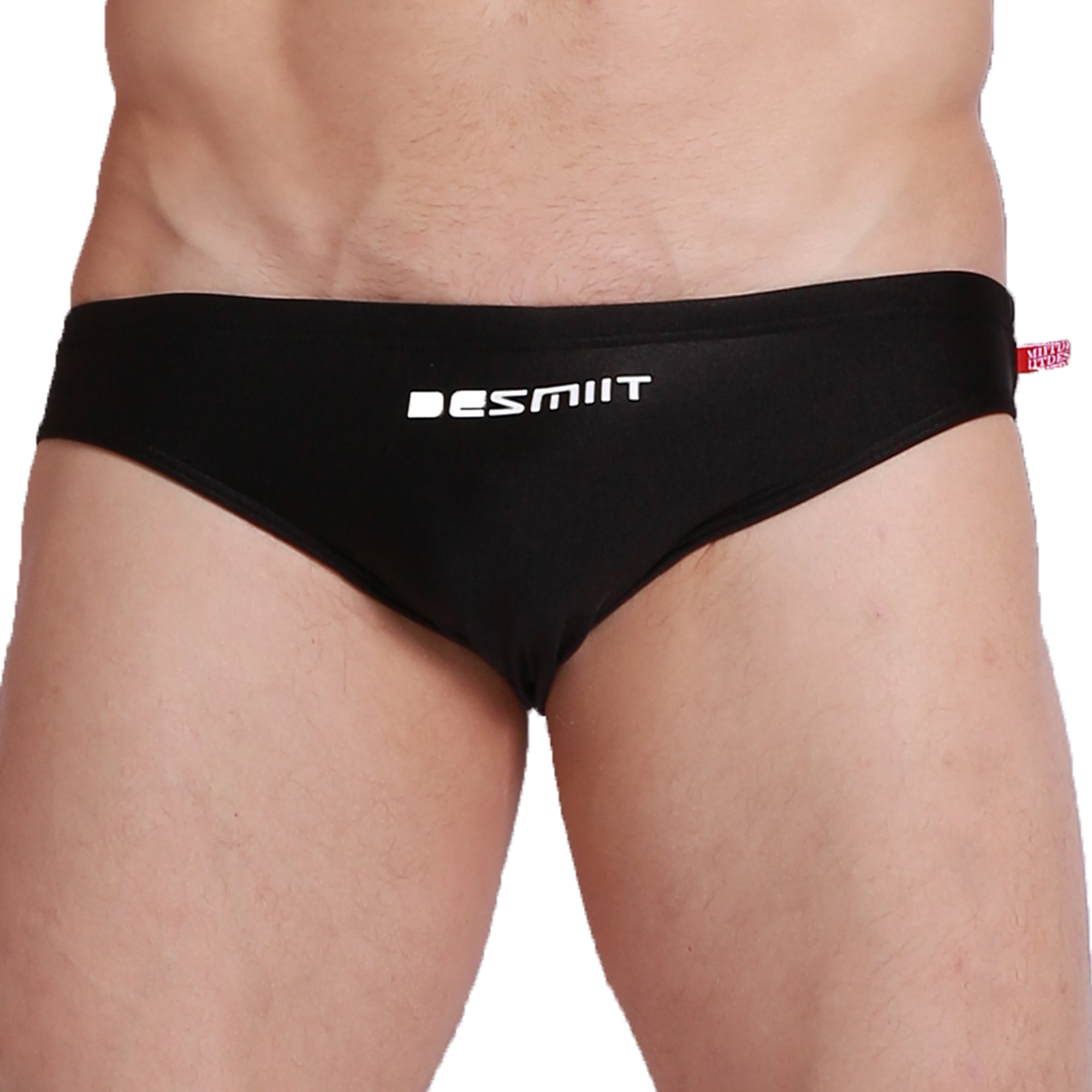 Men's Swim Briefs Beach Shorts Swimming Suits Sexy Bikini( Black US L Asia Tag XXL Waist:35"-37" )