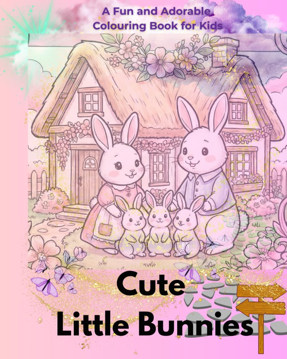 Cute Little Bunnies: A Fun and Adorable Coloring Book for Kids