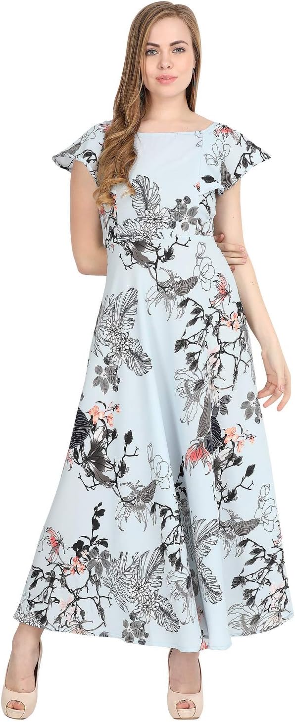 Women Multicolor Floral Printed Maxi Dress