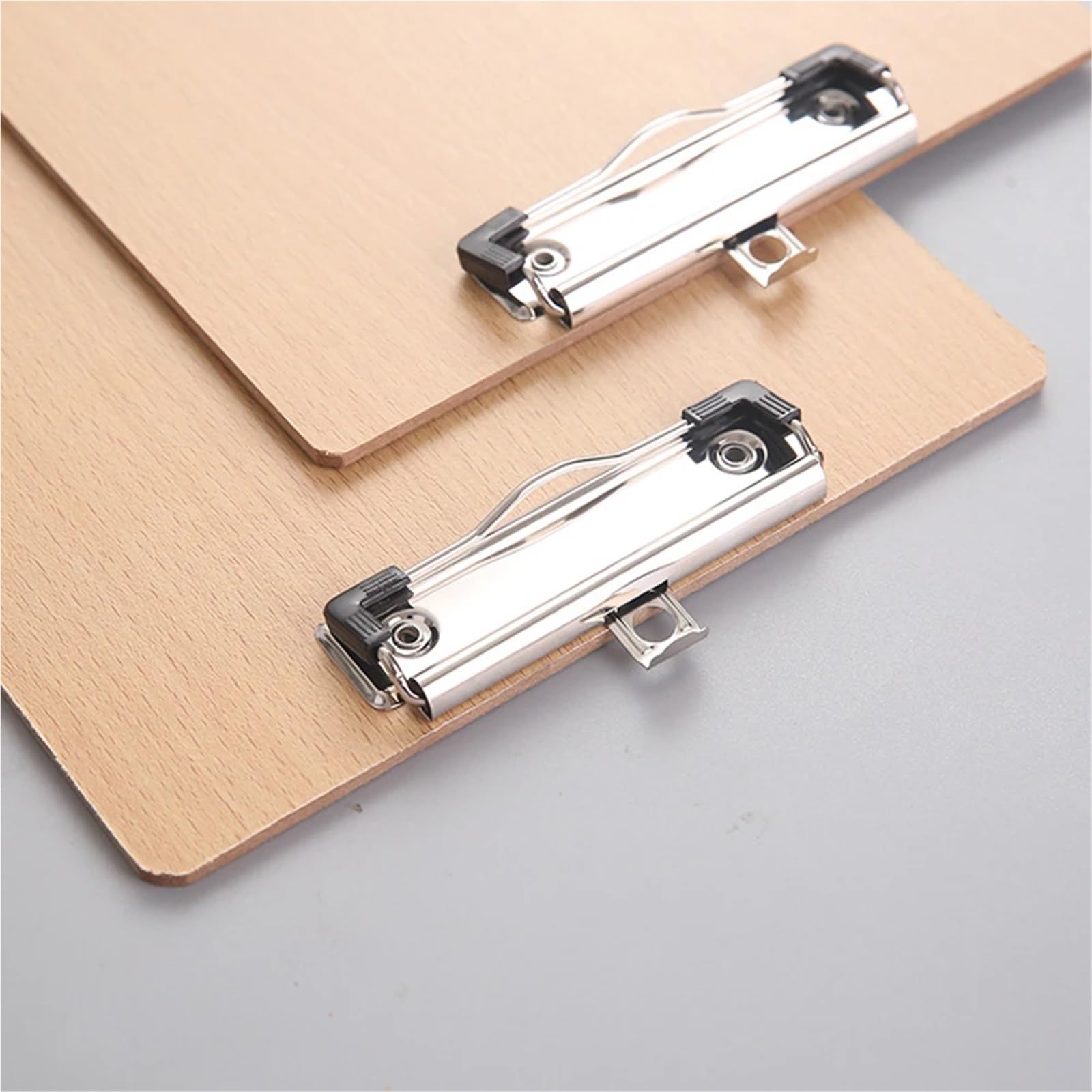 Portablocchi 2 pezzi di formato A4 in legno for appunti, for, cancelleria for ufficio e scuola, con porta carta foro for appendere
