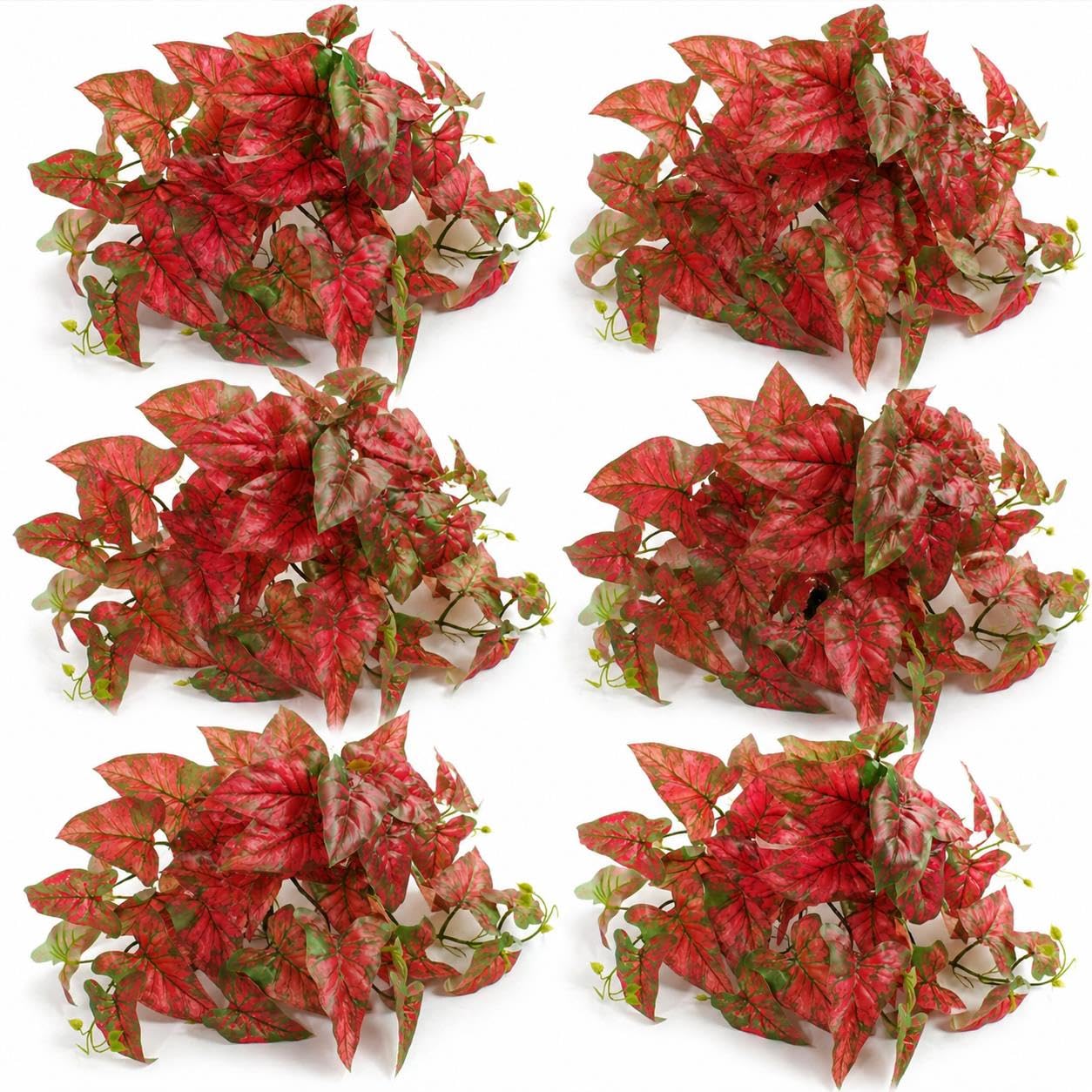 Multipack Leaf Design Artificial Hanging Plants