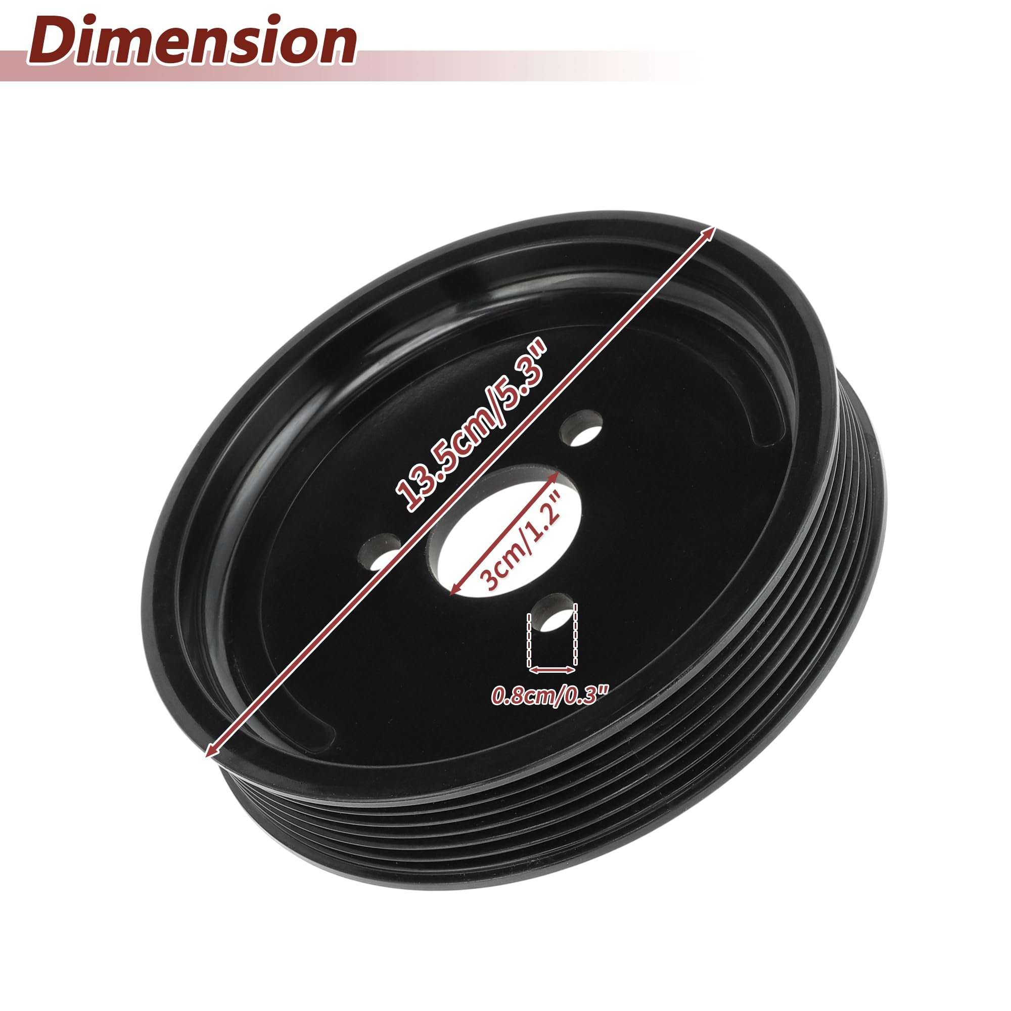 No.32421740858 Puleggia della pompa servosterzo per BMW 320i 323Ci 323i 325Ci 325xi 328Ci 330Ci 530i 330i 330xi 528i per BMW X5 2001-2006 L6 3.0L 3.0i Solo No.300395