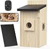 Smart Bird Houses for Outside Solar Powered,4MP Birdhouse Camera for Outdoors, Watch Bird Nesting & Hatching in Real Time, AI Identify Bird Behavior & Create, DIY