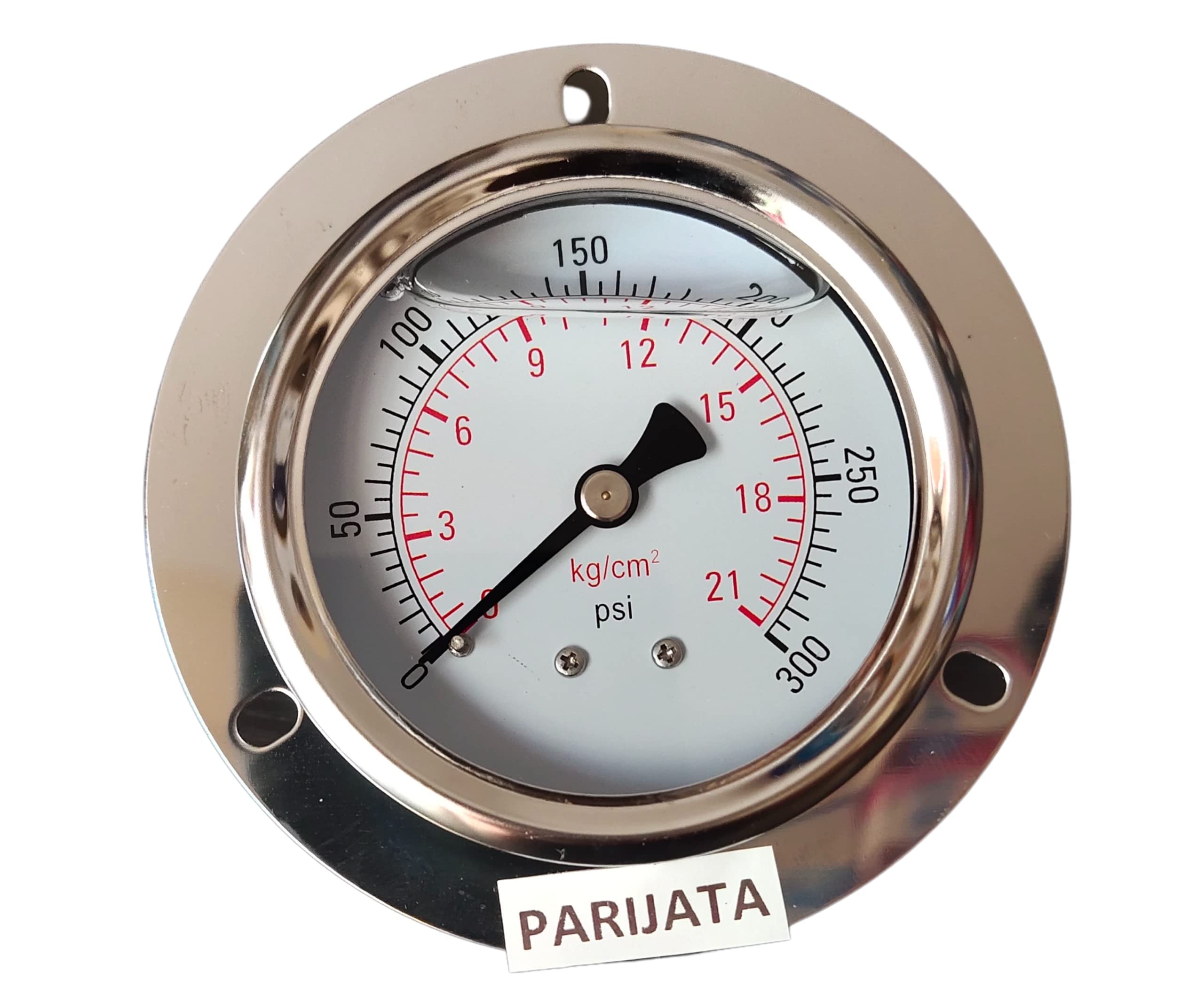 Parijata Water pressure Gauge | Gly filled Pressure Gauge, Back 1/8" BSP 0-21 kg/cm²-image-7
